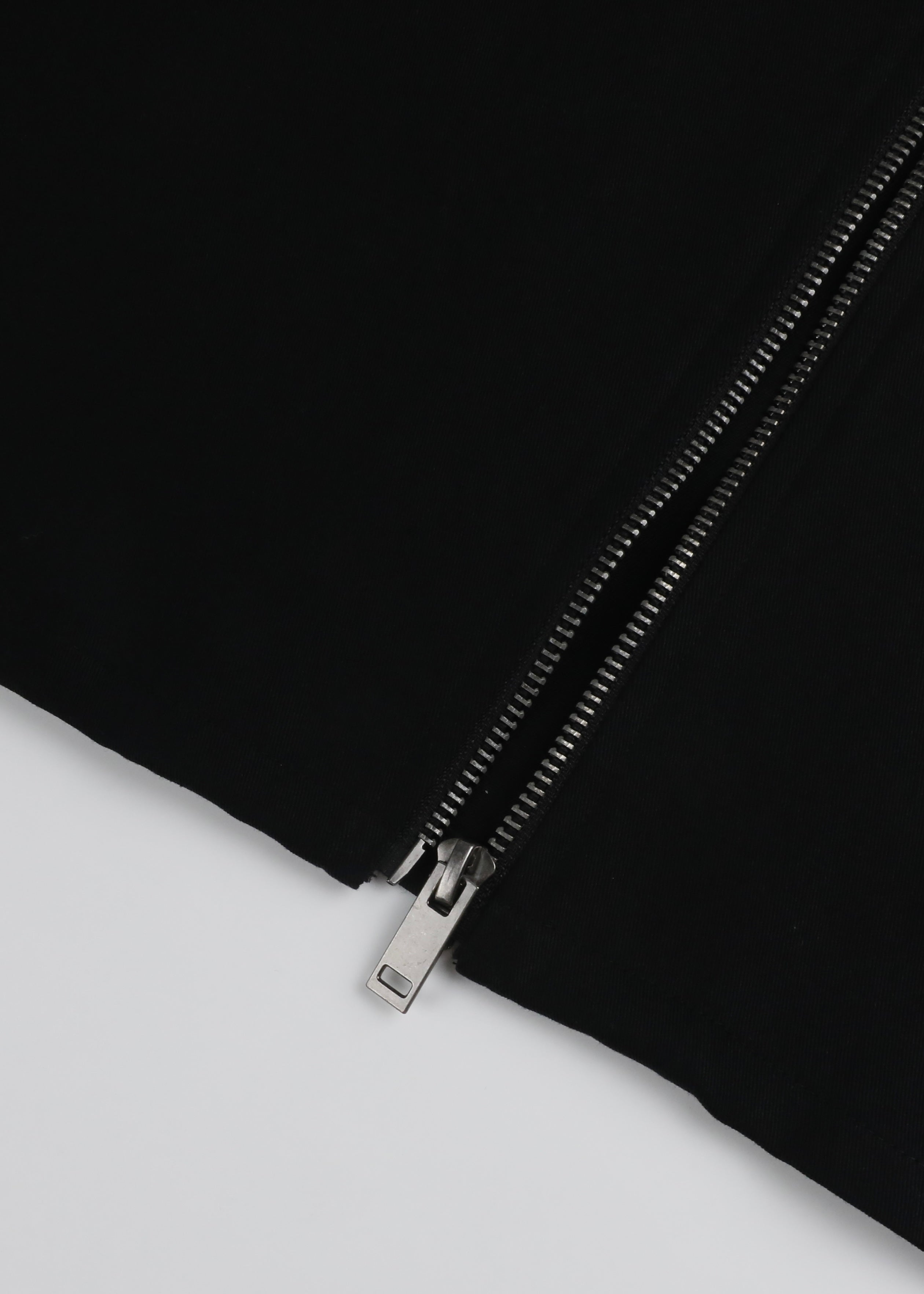 Luxe Zip-up Shirt [Onyx]