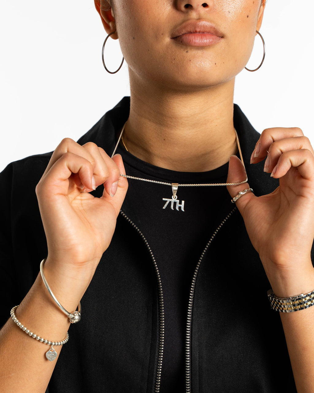 7TH Silver Necklace [Raw Silver]