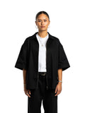 Luxe Zip-up Shirt [Onyx]