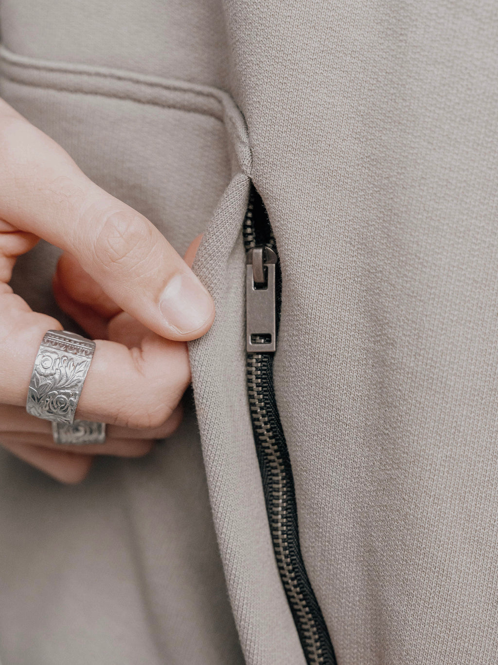 Luxe Oversized Hoodie (Greige)